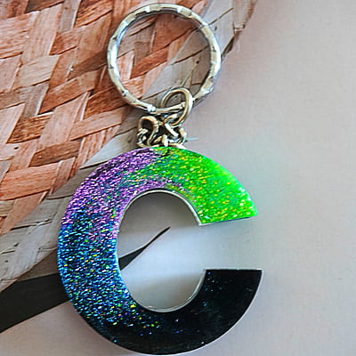 'C'ARORA INSPIRED LETTER KEYCHAIN9LKB00052) 'C'ARORA INSPIRED LETTER KEYCHAIN9LKB00052)