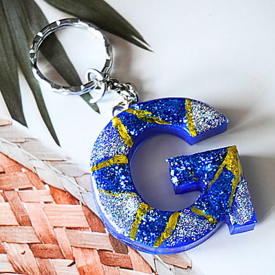 'G' MELANCHOLY LETTER KEYCHAIN 'G' MELANCHOLY LETTER KEYCHAIN