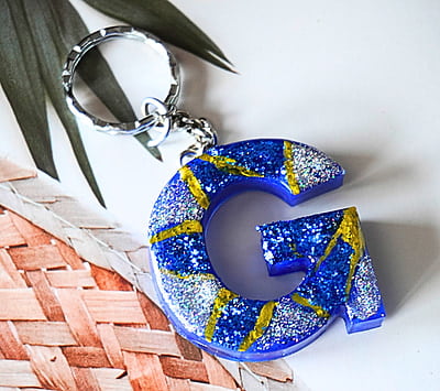'G' MELANCHOLY LETTER KEYCHAIN 'G' MELANCHOLY LETTER KEYCHAIN