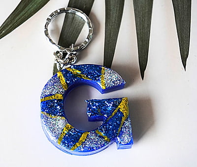 'G' MELANCHOLY LETTER KEYCHAIN 'G' MELANCHOLY LETTER KEYCHAIN