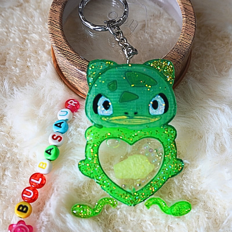 BULBASAUR SHAKER KEYCHAIN BULBASAUR SHAKER KEYCHAIN