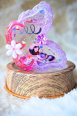 BUTTERFLY WITH PHOTO SHAKER BITS KEYCHAIN BUTTERFLY WITH PHOTO SHAKER BITS KEYCHAIN