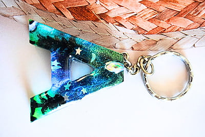 'A' ARORA INSPIRED LETTER KEYCHAIN(LKB00051)