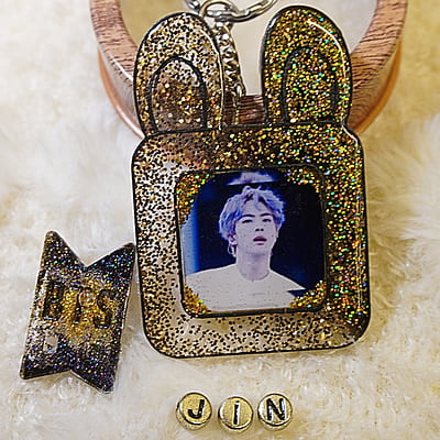 JIN BTS FRENCH BULL DOG PHOTO FRAME JIN BTS FRENCH BULL DOG PHOTO FRAME