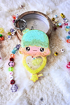 KIKI&LALA 1/HELLOKITTY/SHAKER KEYCHAIN KIKI&LALA 1/HELLOKITTY/SHAKER KEYCHAIN