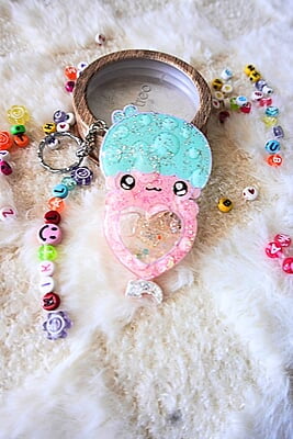 KIKI & LALA 3/HELLO KITTY SHAKER KEY CHAIN KIKI & LALA 3/HELLO KITTY SHAKER KEY CHAIN