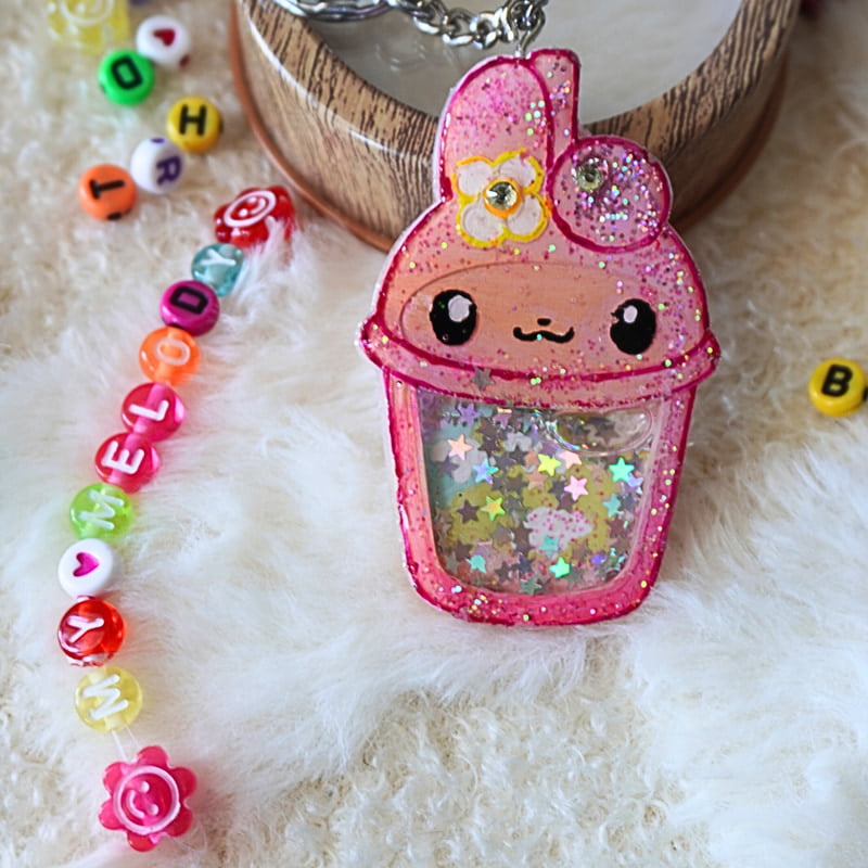 MY MELODY KAWAII SHAKER KEYCHAIN MY MELODY KAWAII SHAKER KEYCHAIN