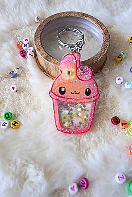 MY MELODY KAWAII SHAKER KEYCHAIN MY MELODY KAWAII SHAKER KEYCHAIN