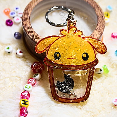 POCHACCO KAWAII CUP SHAKER KEYCHAIN POCHACCO KAWAII CUP SHAKER KEYCHAIN