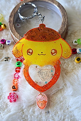 PURIN/HELLO KITTY/SHAKER KEY CHAIN PURIN/HELLO KITTY/SHAKER KEY CHAIN